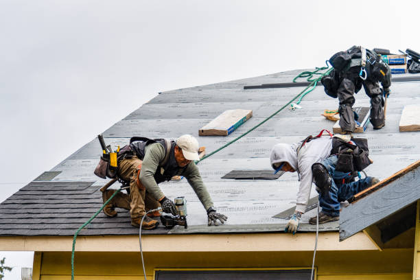 Professional Gutter Installation technician working in Averill Park, NY